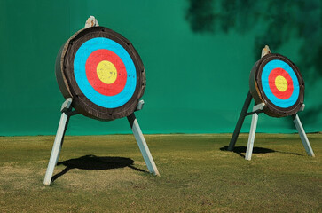 outdoor shooting target. High quality photo