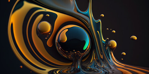 Oil abstract illustration 