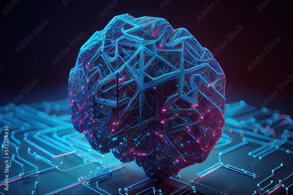 Poster neural network. generative ai