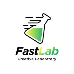 Fast Lab Logo Template Design Element 