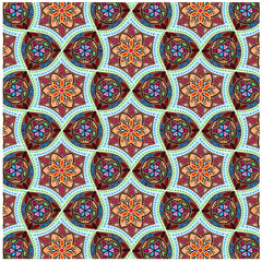 Digital art abstract pattern. National ethnic pattern.