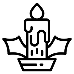 Christmas candle line 