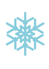grafik in form einer schneeflocke in blauer farbe