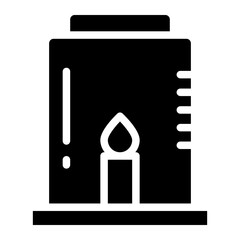 candle in jar glyph