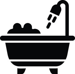 Bathtub Vector Icon Design Illustration
