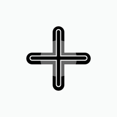 Add or Plus Icon - Vector, Sign and Symbol for Design, Presentation, Website or Apps Elements.