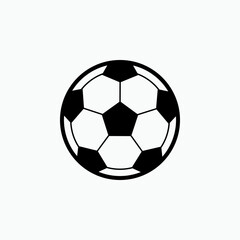 Soccer Ball Icon. Football Element Vector, Sign and Symbol for Design, Presentation, Website or Apps Elements