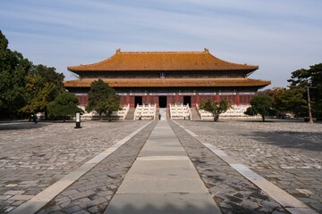 Beijing Ming tombs - obrazy, fototapety, plakaty