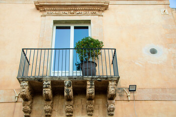 Baroque decoration on Noto's facades