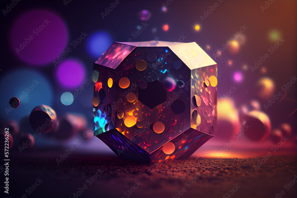 Poster beautiful abstract bright bokeh background