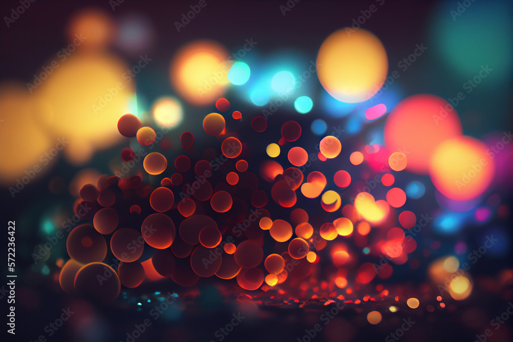 Poster beautiful abstract bright bokeh background