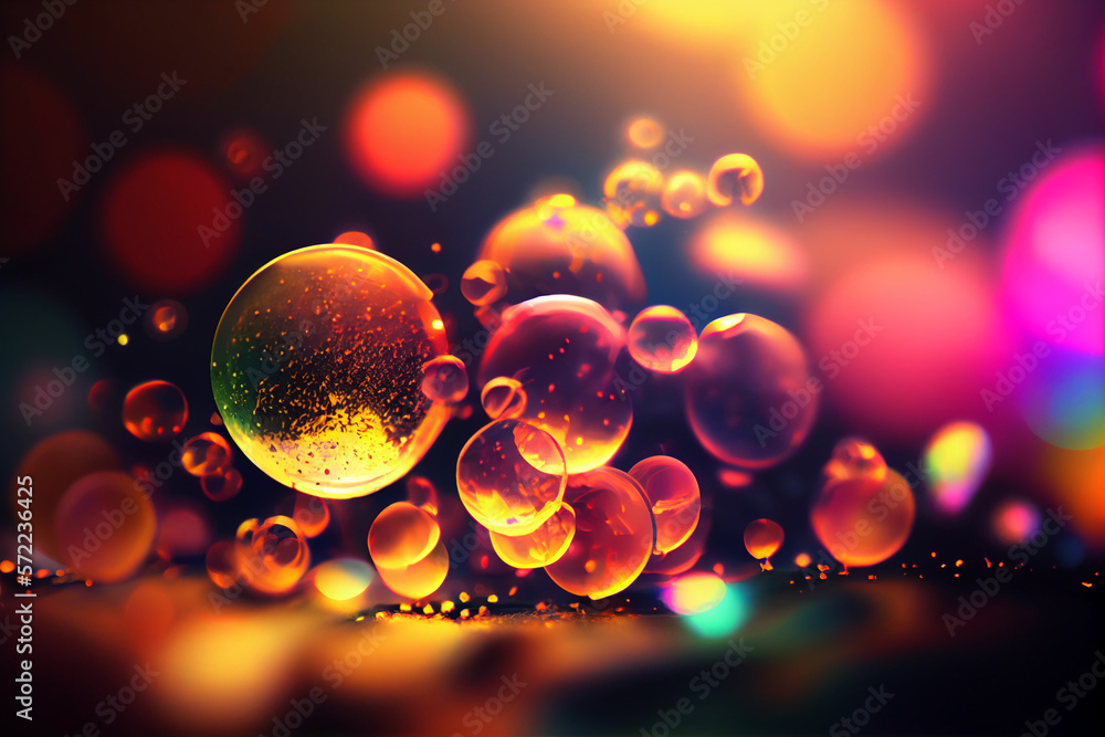 Poster beautiful abstract bright bokeh background