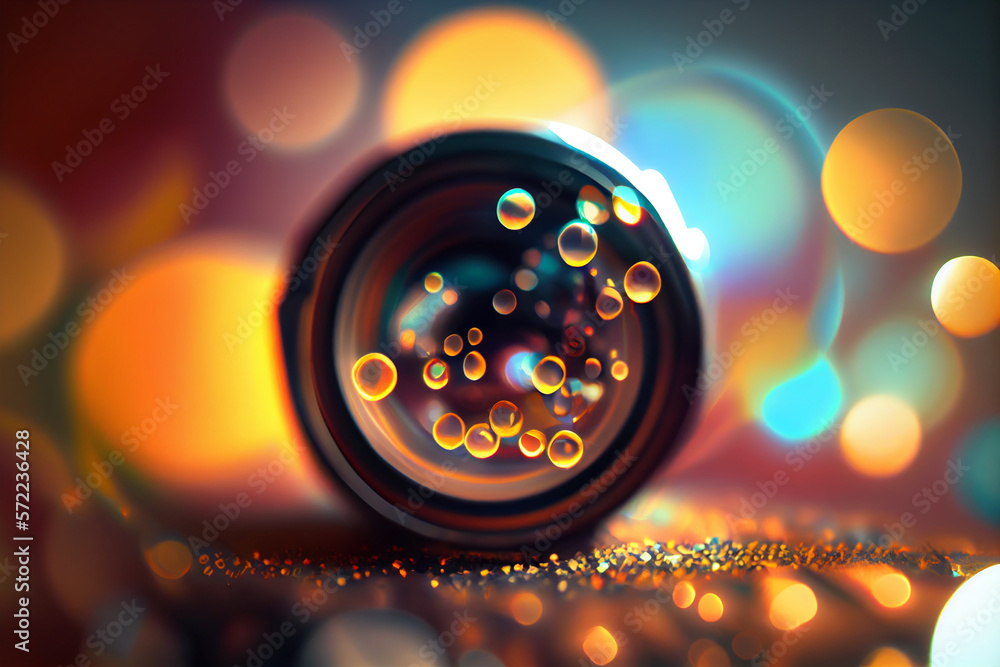 Poster beautiful abstract bright bokeh background