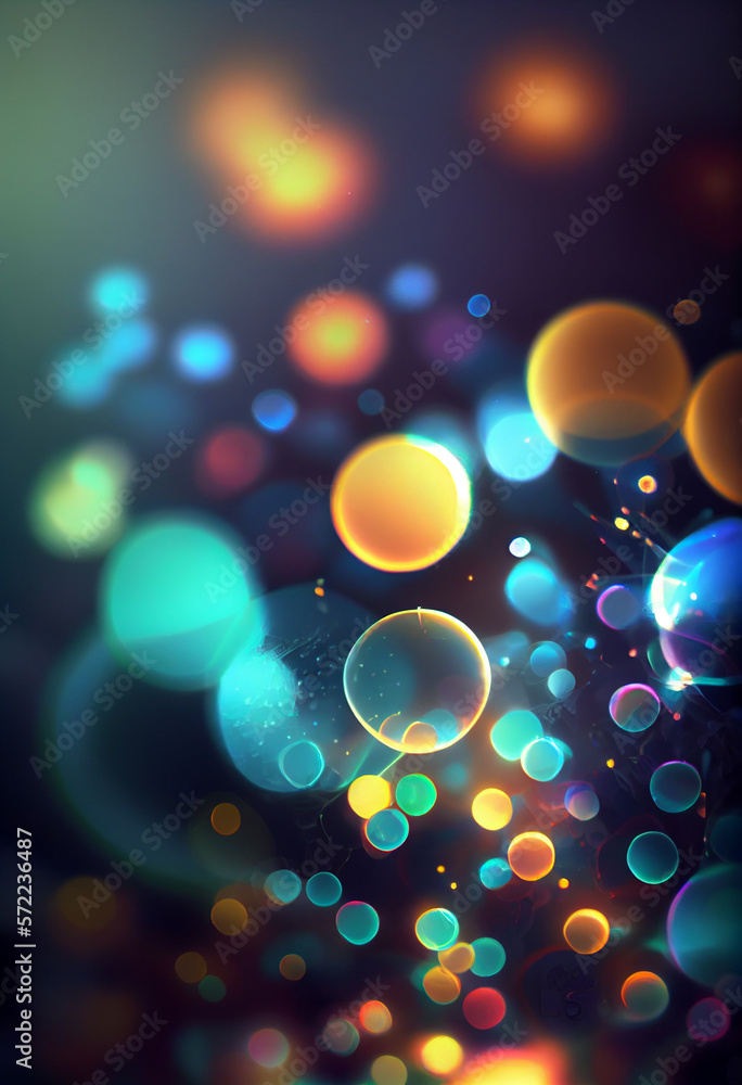 Poster beautiful abstract bright bokeh background