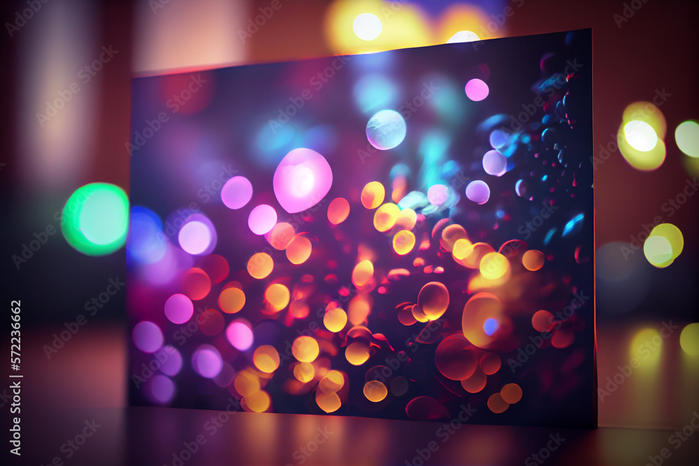 Poster beautiful abstract bright bokeh background