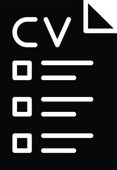 Cv Vector Icon Design Illustration