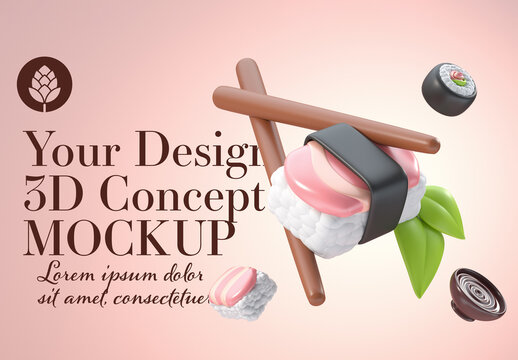 Japanese Food Concept Mockup