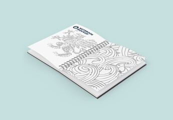 Opened Notebook Mockup