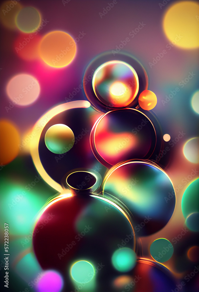 Poster beautiful abstract bright bokeh background