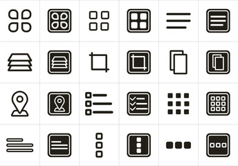 Flat simple icon design 