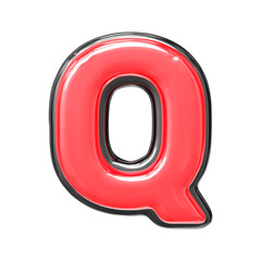 Obraz premium 3d rendering of alphabet letter 