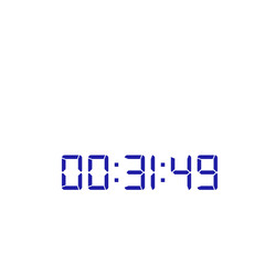 Digital clock icon vector design illustration.