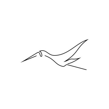 recommend clip art: stork illustration logo design shaped or with lines