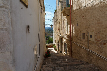 Fototapeta na wymiar Small street in italian village