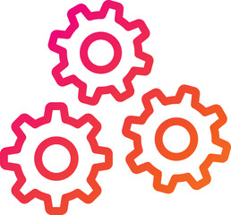 Gears Vector Icon Design Illustration
