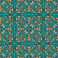 Seamless pattern Eid Mubarak background.