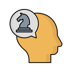 Strategy vector icon easily modify

