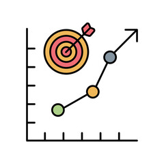 Goals vector icon easily modify

