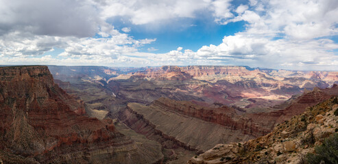 Great panoramic photograph of the Grand Canyon of Colorado
