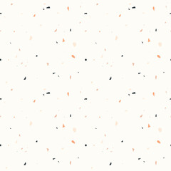 Vector seamless pattern abstract terrazzo tiles. Pastel scattered pieces. Geometric figures. Modern art background.
