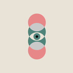 Eye icon for medical clinic of vision correction