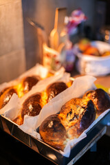 Homemade Romanian traditional sponge cake, Easter holidays food made in Romania