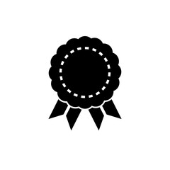 Emblem Icon. Badge, Ribbon Symbol – Vector.       