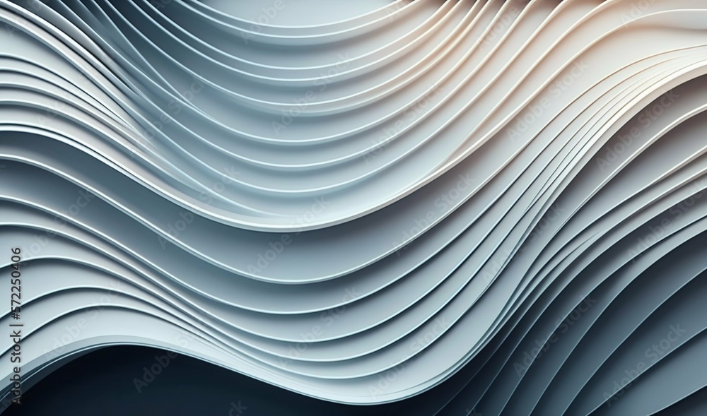 Poster abstract smooth wave lines background. generative ai
