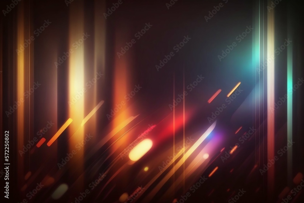Aufkleber abstract background with line color motion blur lights. generative ai