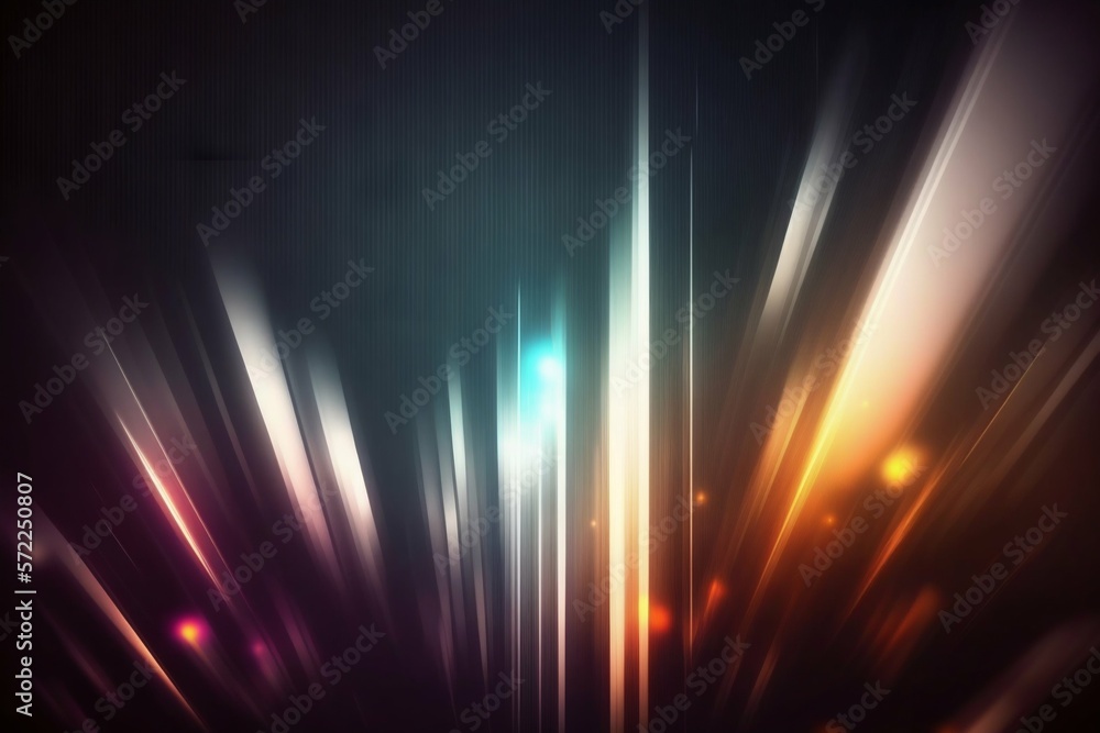 Aufkleber abstract background with line color motion blur lights. generative ai