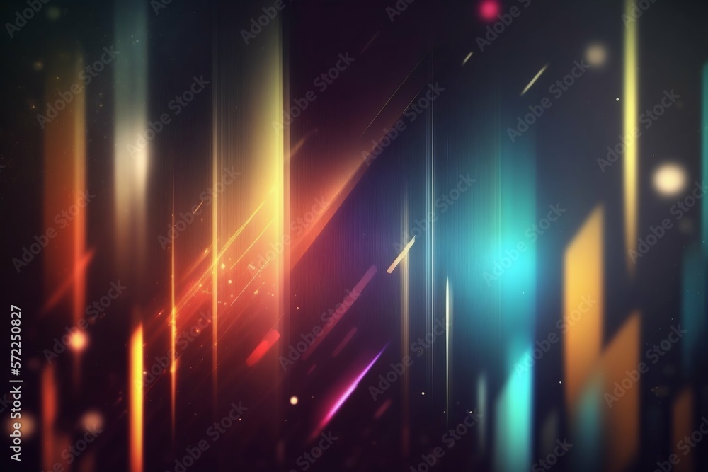 Aufkleber abstract background with line color motion blur lights. generative ai