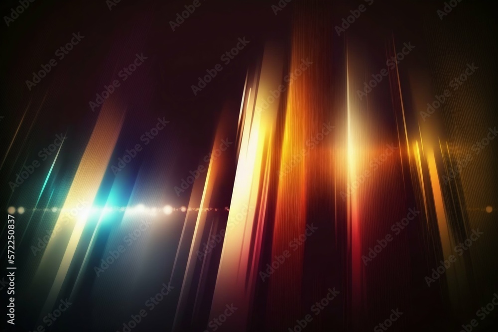 Aufkleber abstract background with line color motion blur lights. generative ai