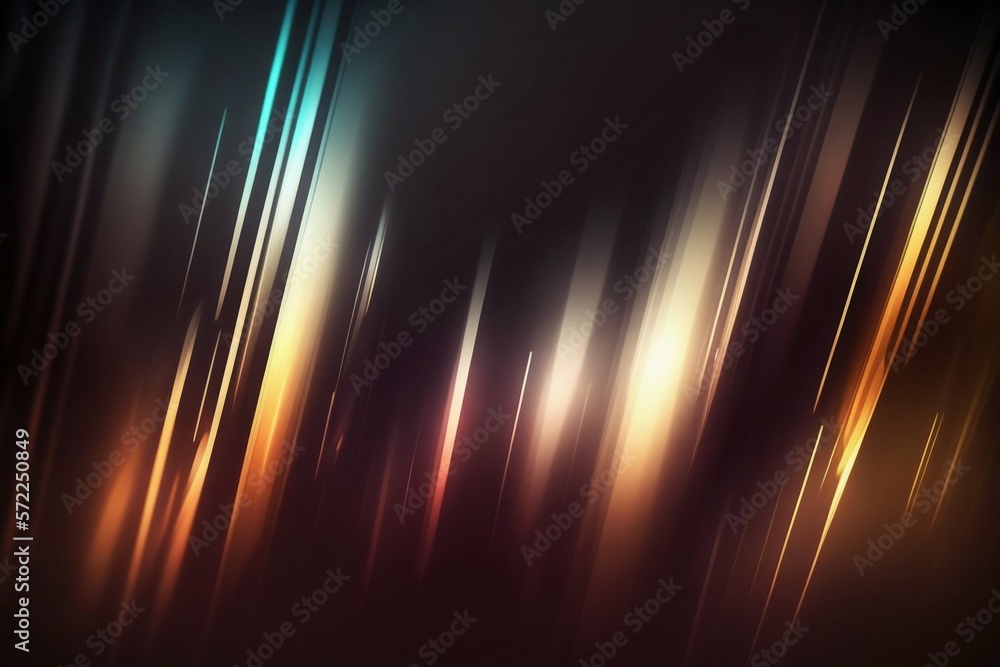 Aufkleber abstract background with line color motion blur lights. generative ai