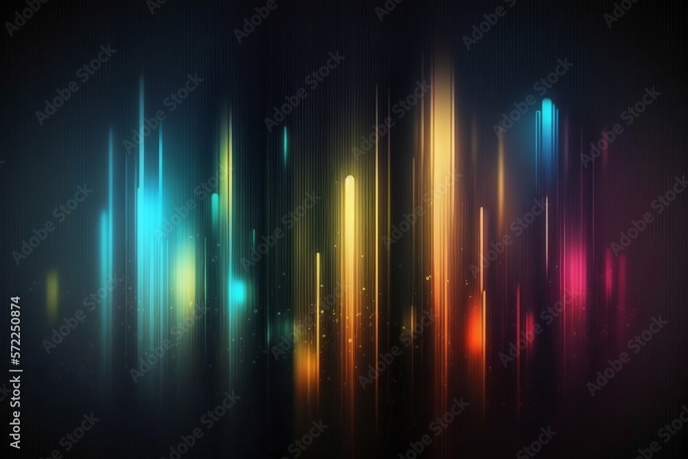 Aufkleber abstract background with line color motion blur lights. generative ai