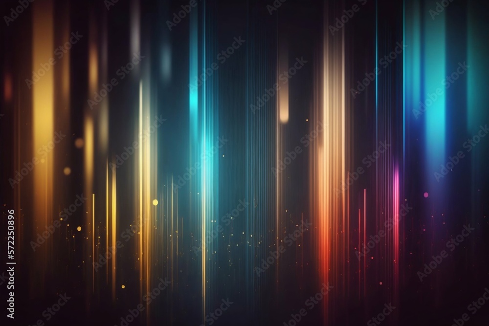 Aufkleber abstract background with line color motion blur lights. generative ai