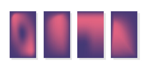 A set of pastel, trendy gradients.  Background 2023. Palette for decoration and design.  Isolated templates. Purple and pink vector