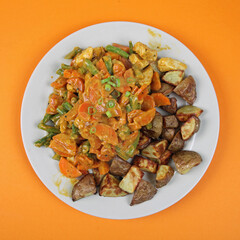 Hähnchengeschnetzeltes mit Currysoße