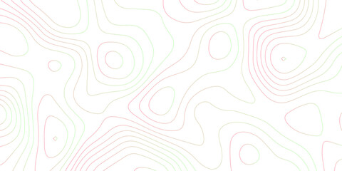 Abstract Topographic map background with wave line. gradient multicolor wave curve lines banner background design. Vector illustration. Line topography map contour background.