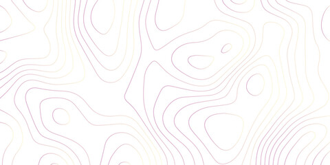 Abstract Topographic map background with wave line. gradient multicolor wave curve lines banner background design. Vector illustration. Line topography map contour background.