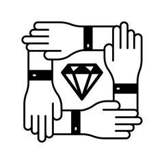 Obraz premium Co worker vector icon easily modify